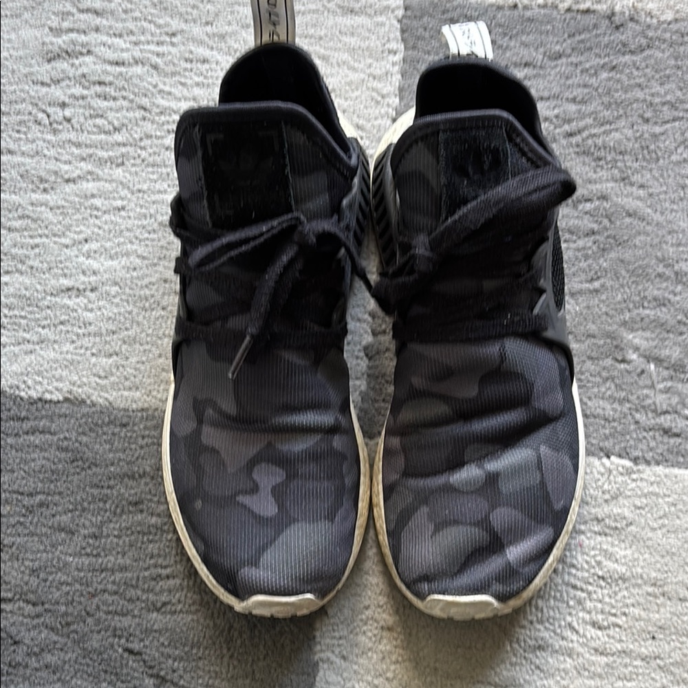 Men's Black Camouflage Athletic Shoes